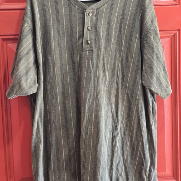 Casual Green Striped Button Down Shirt - Picture 6 of 7